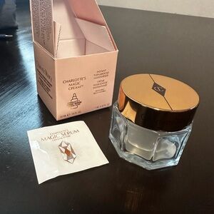 Charlotte Tilbury Magic Cream Box with White and Gold Accents